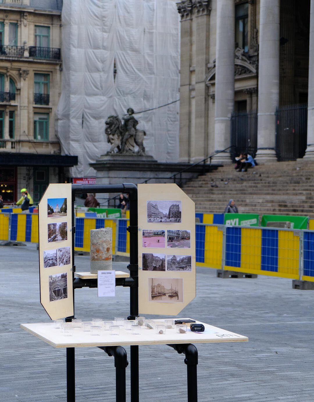 Pieces of the pietonnier intervention